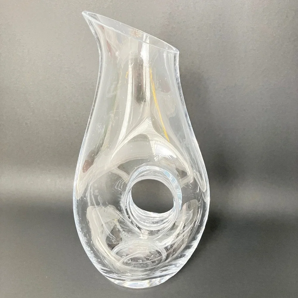 Lenox Tuscany Classics Pierced Pitcher 48 Oz Clear Crystal Glass Decanter Carafe